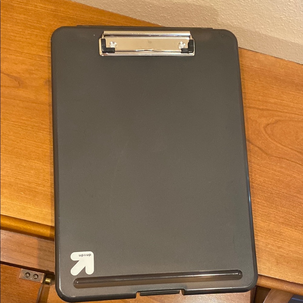 Tablet holder with storage by up&up
